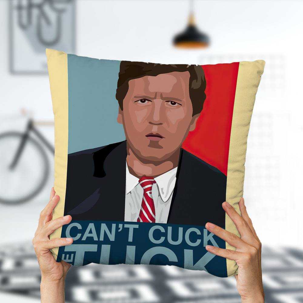 Tucker Carlson Pillow Classic Celebrity Pillow Can't Cuck The Tuck Pillow