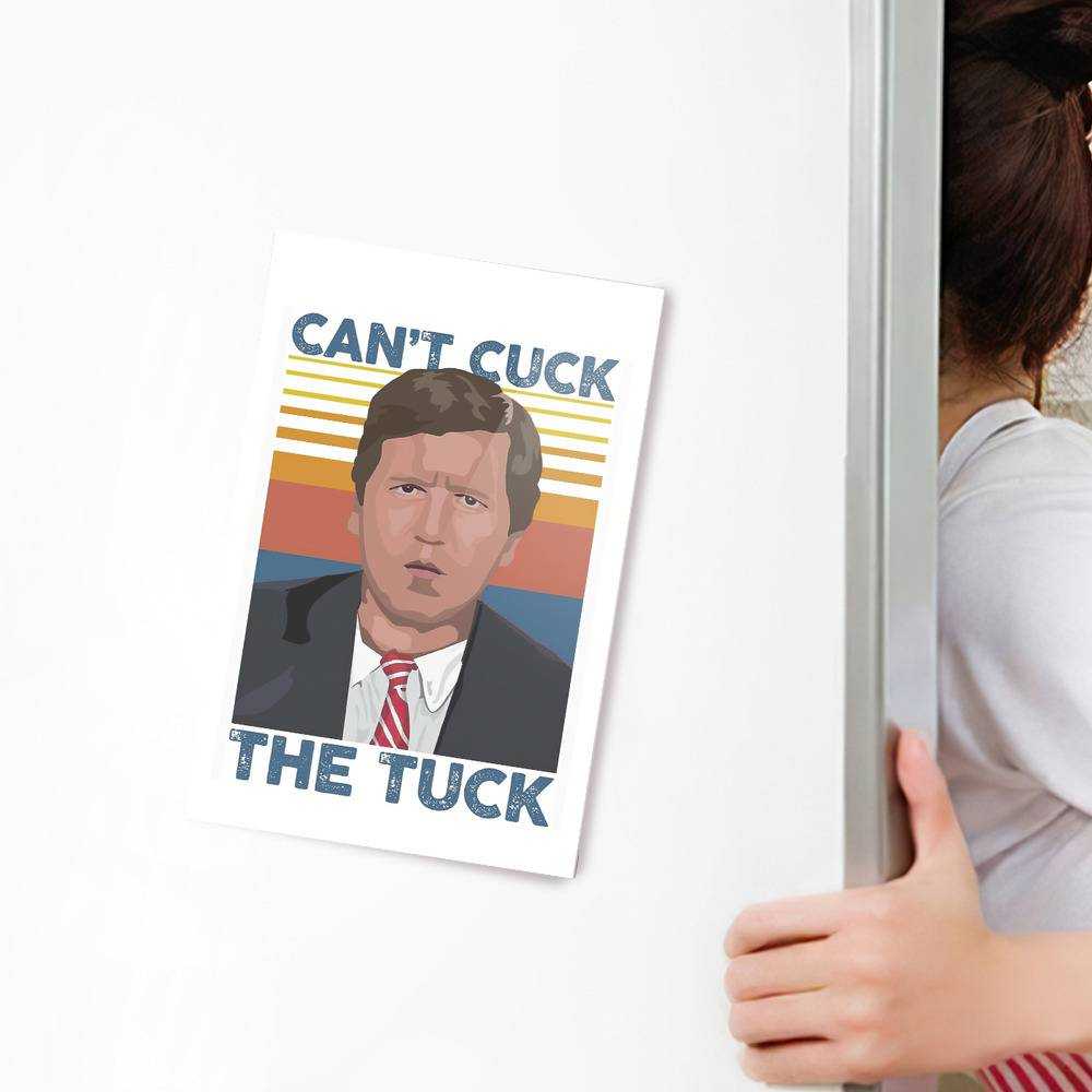 Tucker Carlson Fridge Magnet Can't Cuck The Tuck Photo Fridge Magnet