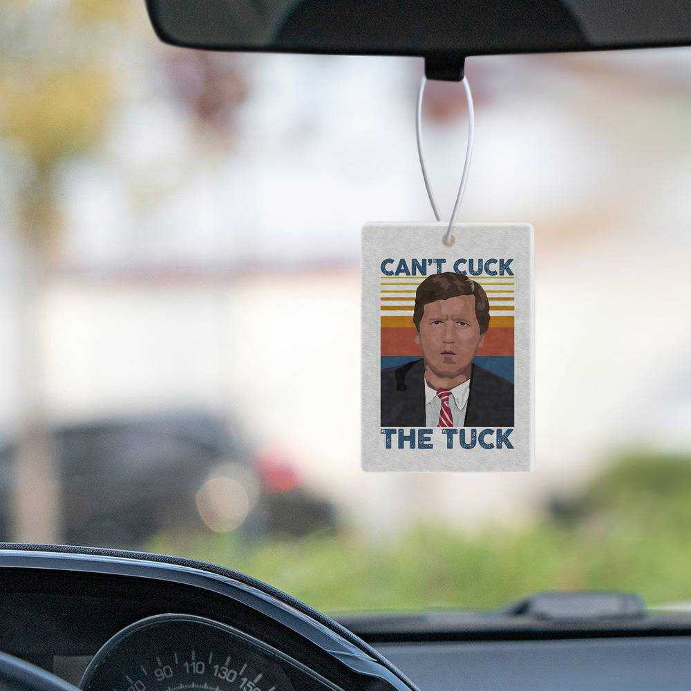 Tucker Carlson Car Air Freshener Car Hanging Accessoires Gifts for Tucker Carlson Fans Can't Cuck The Tuck Photo Air Freshener