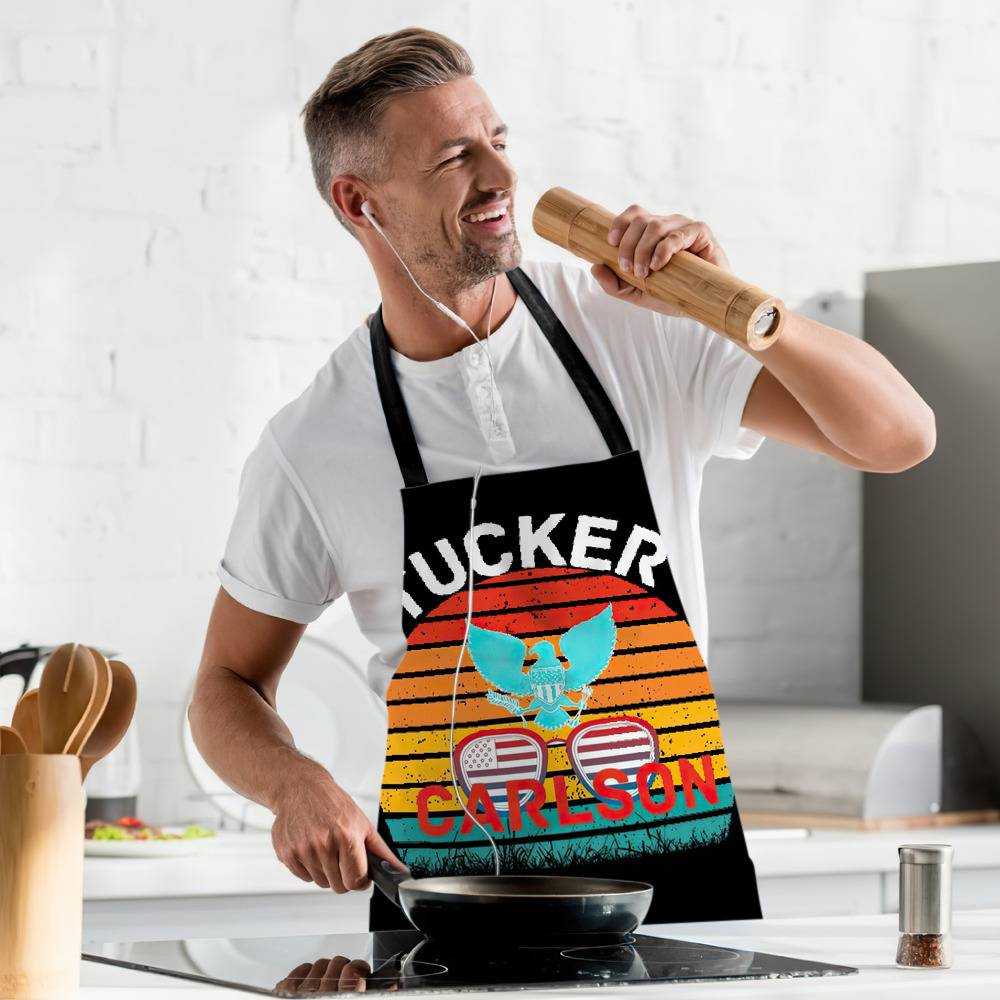 Tucker Carlson Apron Tucker Carlson Logo Photo Apron