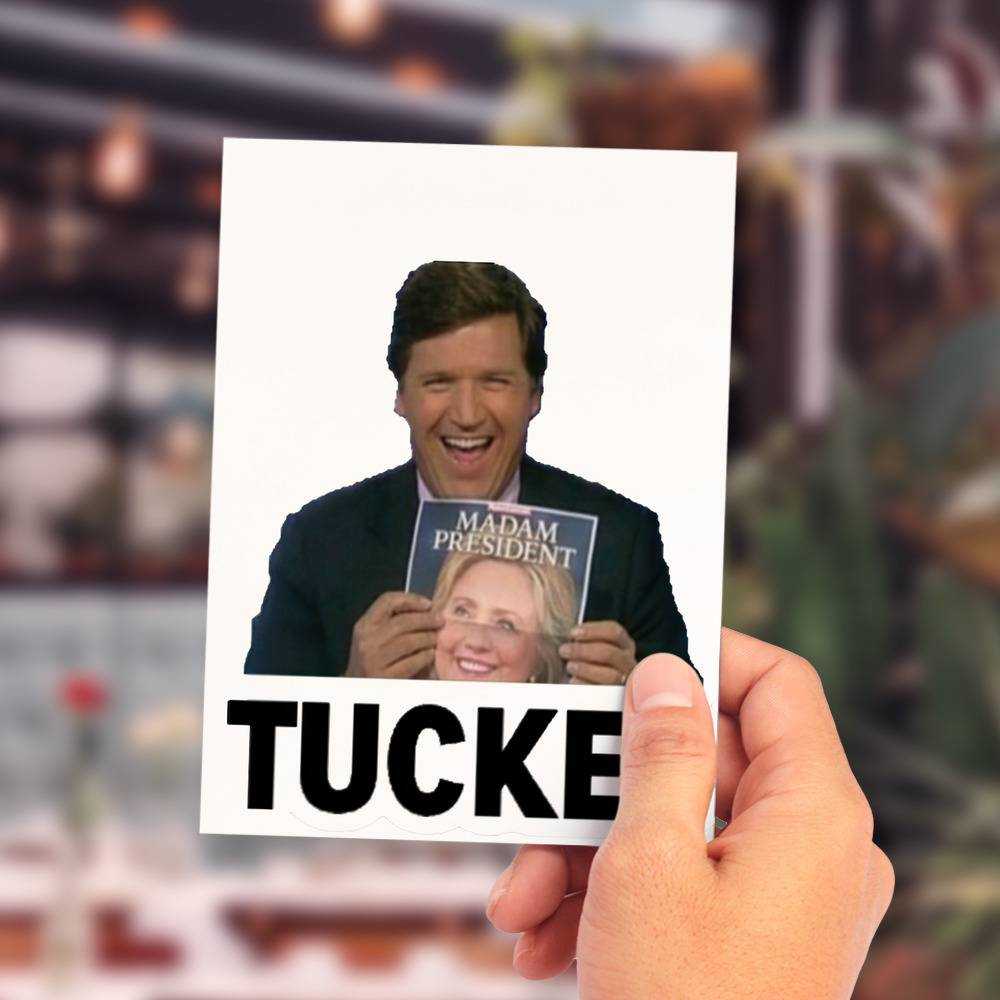 Tucker Carlson Greeting Card Classic Celebrity Greeting Card Tucker Carlson Fox News by Tucker Carlson Greeting Card
