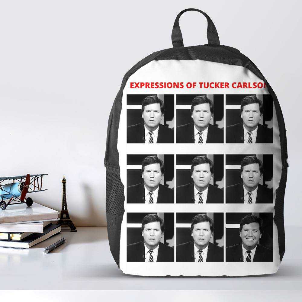 Tucker Carlson Backpack The Expressions Of Tucker Carlson Backpack