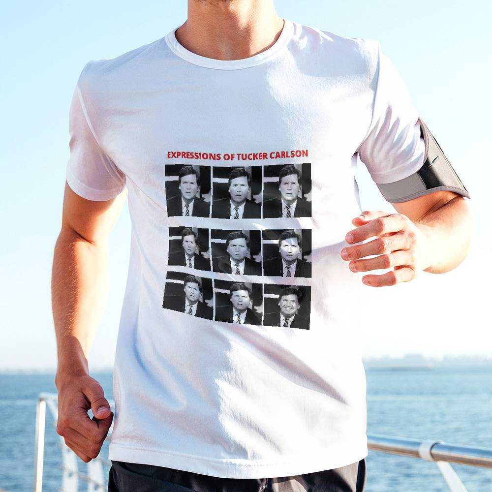 Tucker Carlson T-shirt The Expressions Of Tucker Carlson T-shirt