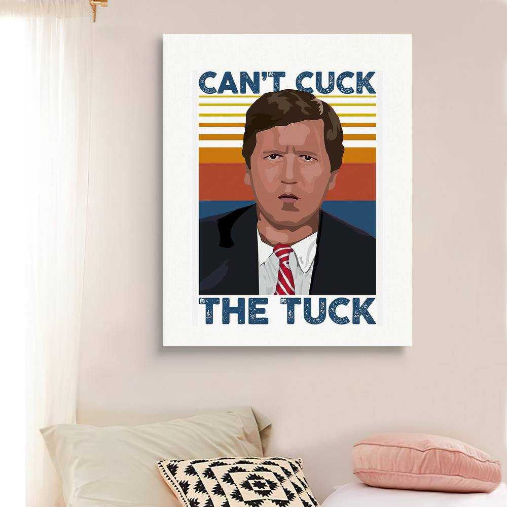 Tucker Carlson Can't Cuck The Tuck Photo Canvas Classic Celebrity Canvas