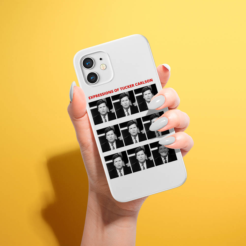 Tucker Carlson Phone Case The Expressions Of Tucker Carlson Phone Case