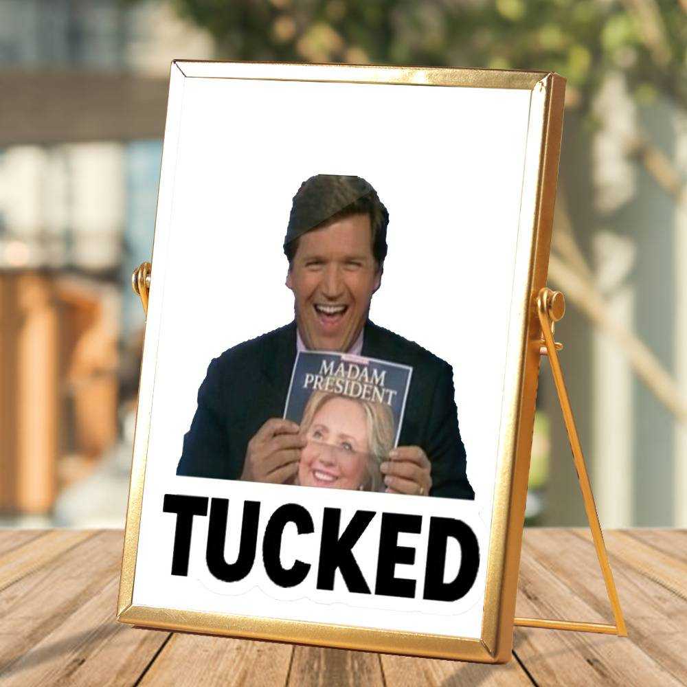 Tucker Carlson Plaque Classic Celebrity Plaque Tucker Carlson Fox News by Tucker Carlson Plaque with Golden Frame