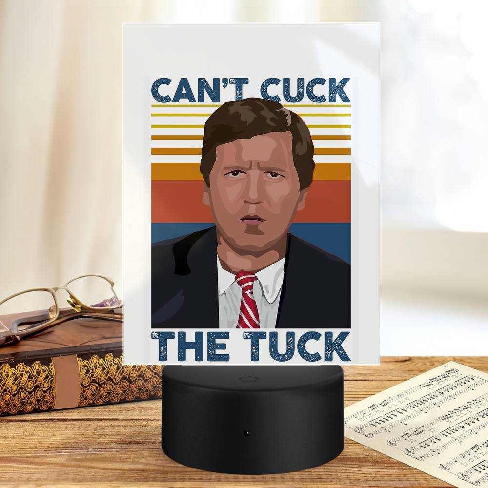 Tucker Carlson Lamp Classic Celebrity Night Light Can't Cuck The Tuck Photo by Tucker Carlson Lamp with Plastic Base