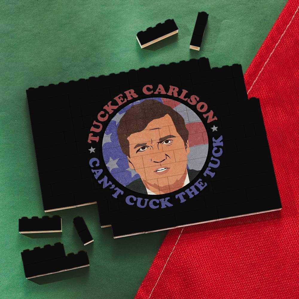 Tucker Carlson Merch Building Blocks Gift for Fans Tucker Carlson Today Building Blocks