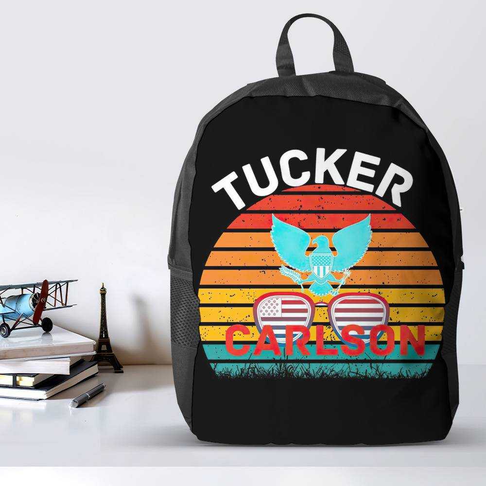 Tucker Carlson Backpack Tucker Carlson Logo Photo Backpack