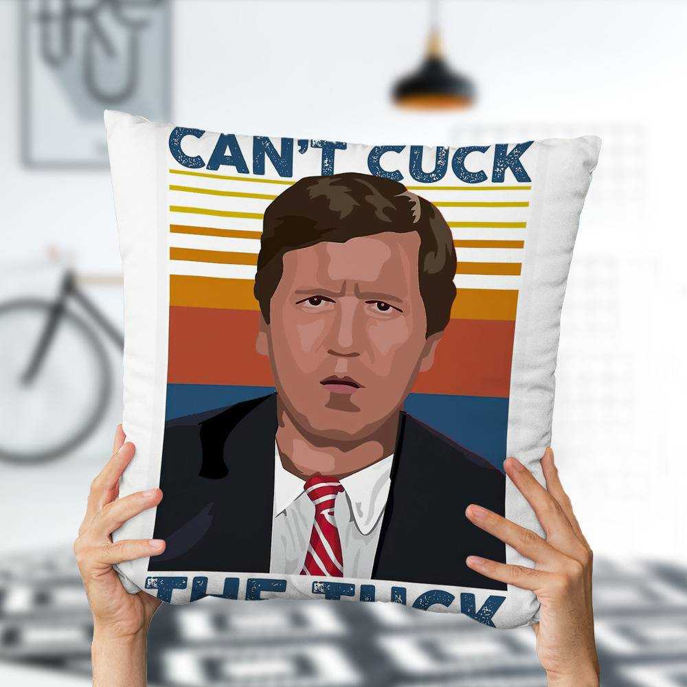 Tucker Carlson Pillow Classic Celebrity Pillow Can't Cuck The Tuck Photo Pillow