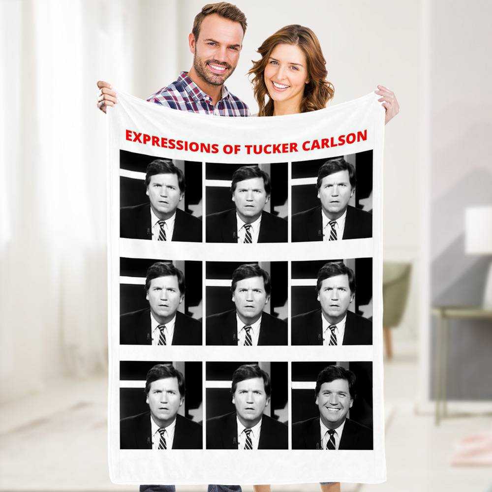Tucker Carlson Blanket The Expressions Of Tucker Carlson Blanket