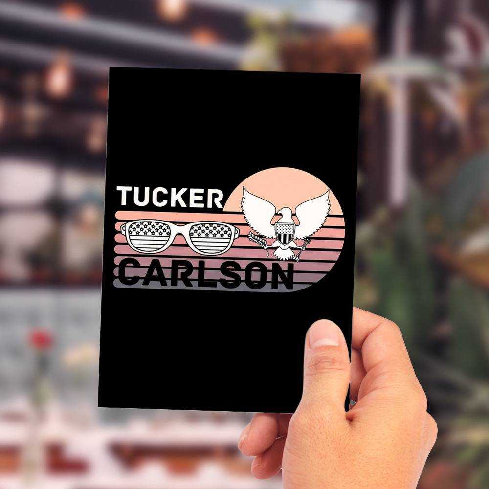 Tucker Carlson Greeting Card Classic Celebrity Greeting Card Tucker Carlson Logo by Tucker Carlson Greeting Card