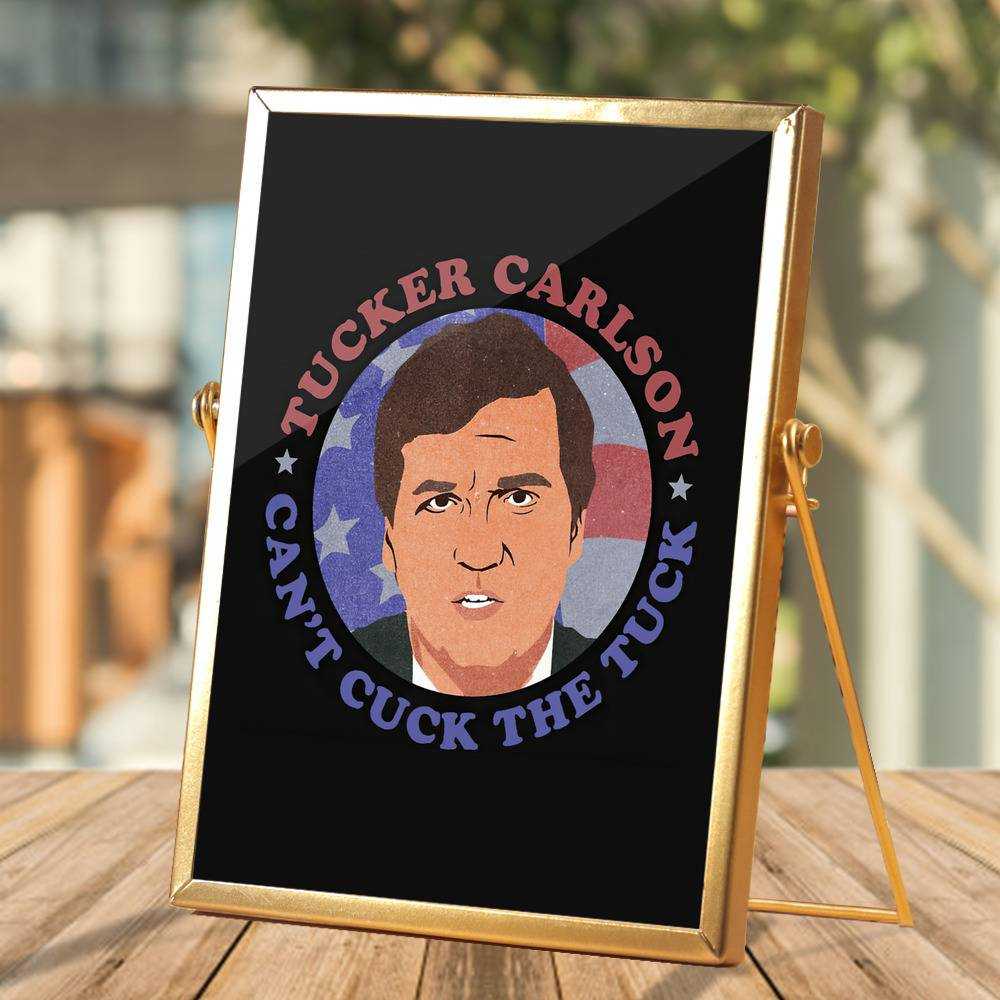 Tucker Carlson Plaque Classic Celebrity Plaque Tucker Carlson Today by Tucker Carlson Plaque with Golden Frame