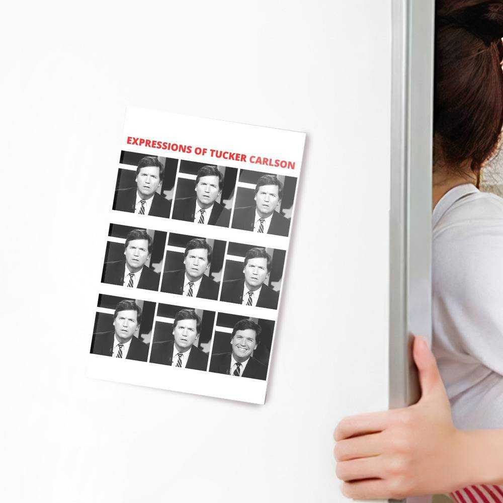Tucker Carlson Fridge Magnet The Expressions Of Tucker Carlson Fridge Magnet