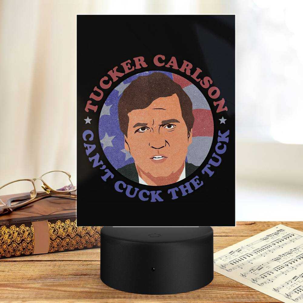 Tucker Carlson Lamp Classic Celebrity Night Light Tucker Carlson Today by Tucker Carlson Lamp with Plastic Base