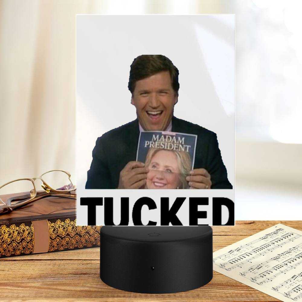 Tucker Carlson Lamp Classic Celebrity Night Light Tucker Carlson Fox News by Tucker Carlson Lamp with Plastic Base
