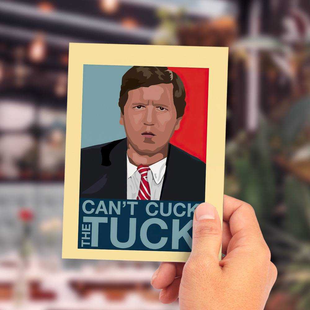 Tucker Carlson Greeting Card Classic Celebrity Greeting Card Can't Cuck The Tuck by Tucker Carlson Greeting Card