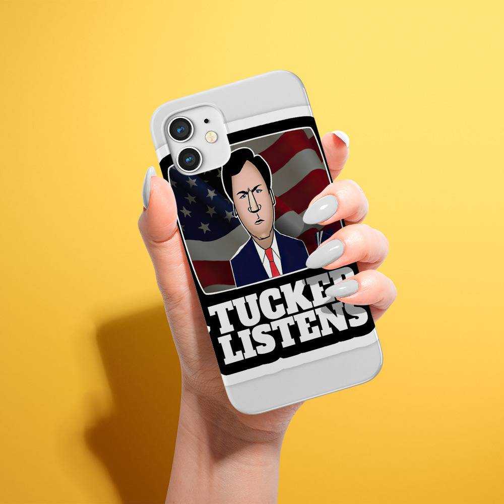 Tucker Carlson Phone Case Tucker Listens Phone Case