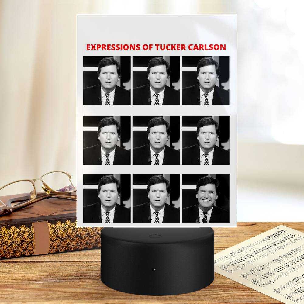 Tucker Carlson Lamp Classic Celebrity Night Light The Expressions Of Tucker Carlson by Tucker Carlson Lamp with Plastic Base