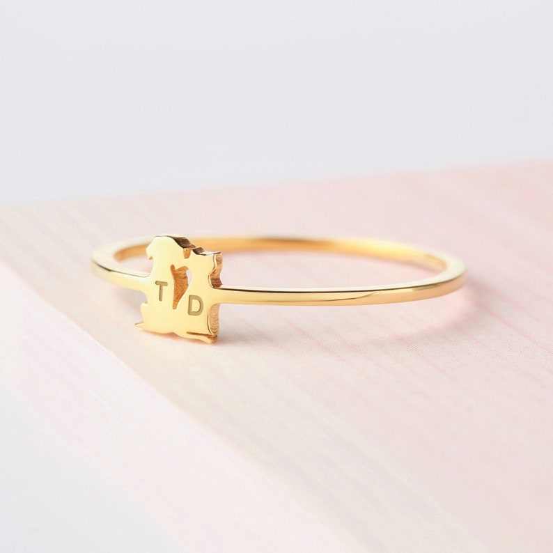 MeMolissa Initial Letter Rings for Women Girls Love Heart Stainless Steel  Finger Rings Fashion Jewelry Friends Gift New - AliExpress