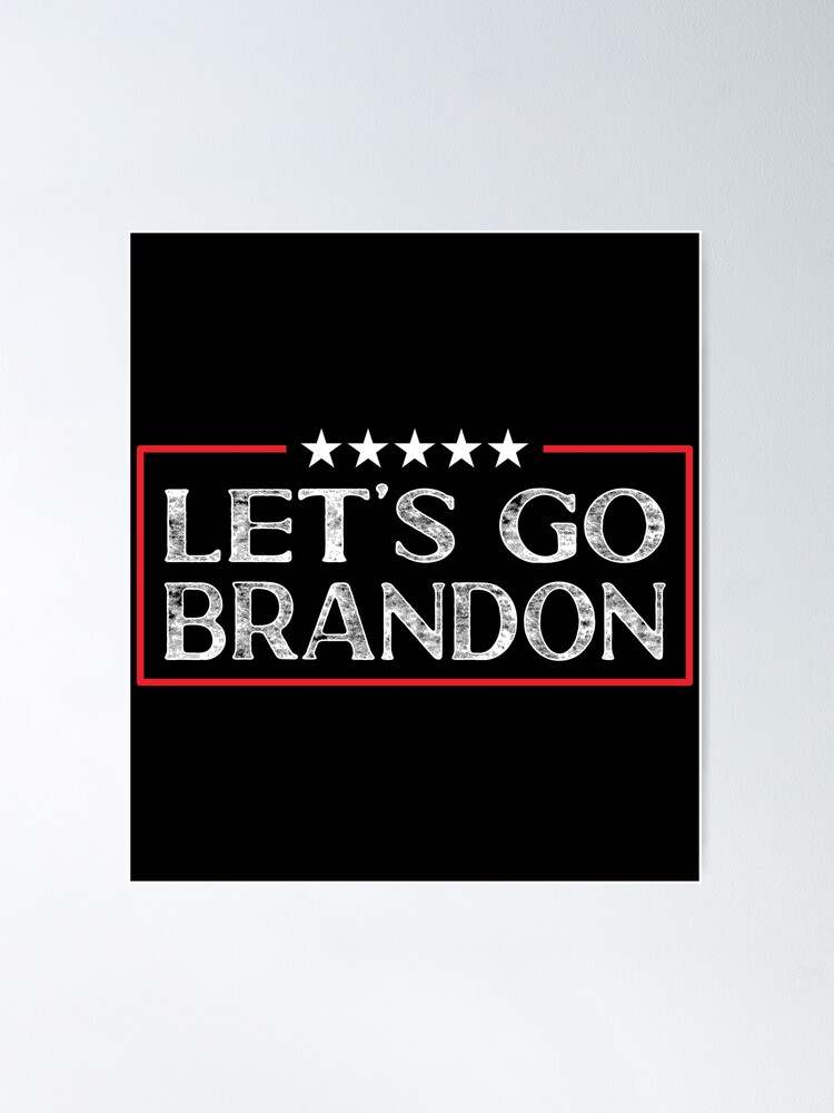 Let's Go Brandon FJB Funny Chants Meme Retro Design - Lets Go Brandon -  Sticker