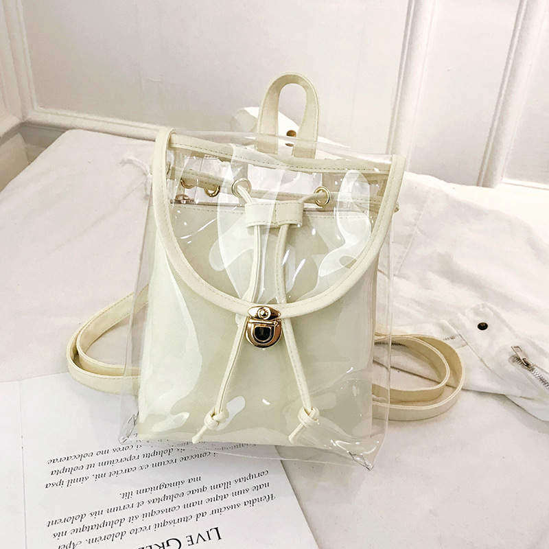 2023 Summer Women's Candy Color Laser Shoulder Bag Ladies Large Capacity  PVC Transparent Beach Bag Female Jelly Bag