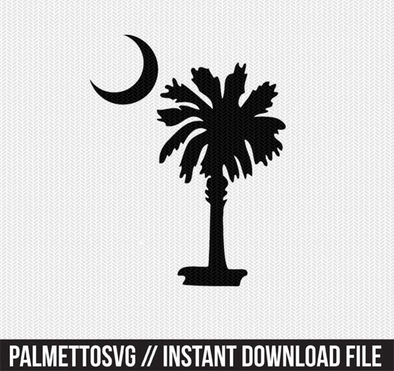 South Carolina Palm Tree Silhouette Svg High Quality Perfect for your