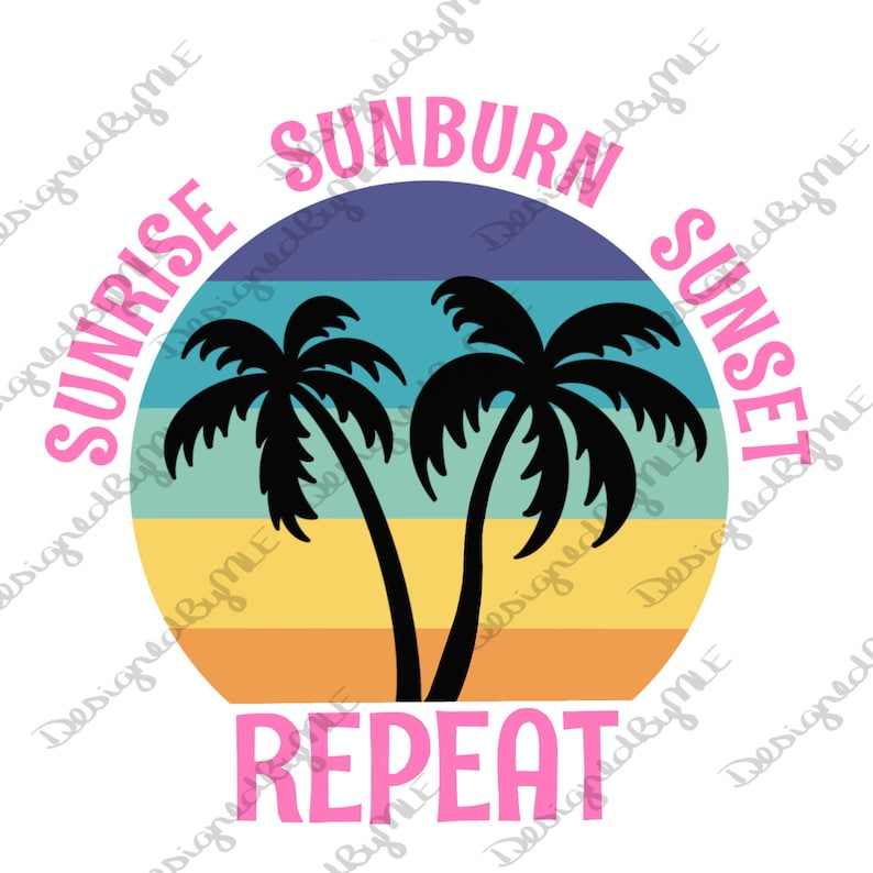 Beach Palm Trees Umbrella Sunglasses PNG SVG PSD Pdf Jpg Files Clipart  Glasses Vacation Commercial Use Print on Demand Graphics 