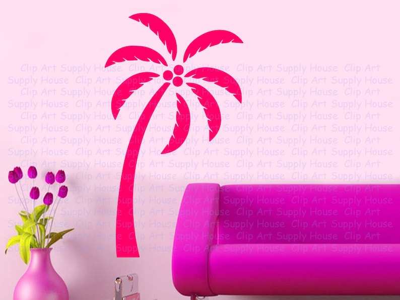 Palm Tree Monogram Svg Clipart Creativity and Fun Digital Download