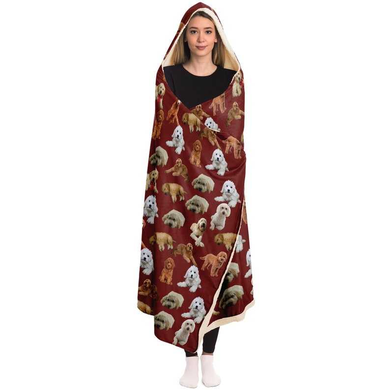 Goldendoodle Blanket Hoodie Goldendoodle Gifts Hooded Blanket for Adults and Youth#7
