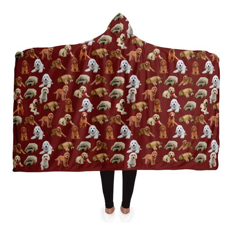 Goldendoodle Blanket Hoodie Goldendoodle Gifts Hooded Blanket for Adults and Youth#5