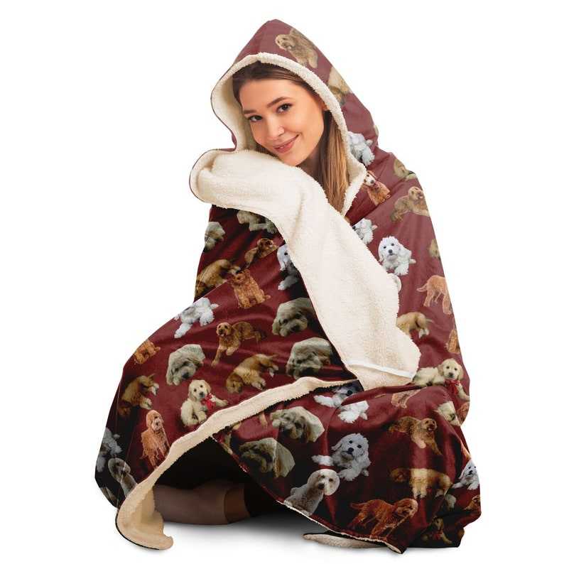 Goldendoodle Blanket Hoodie Goldendoodle Gifts Hooded Blanket for Adults and Youth#9