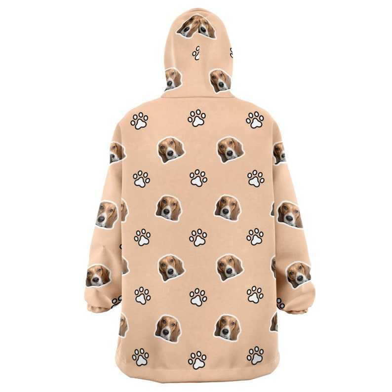 Custom Oversized Sherpa Hoodie Blanket Hoodie Blanket#4