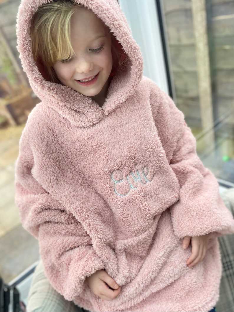 Fluffy hoodie for kids hot sale