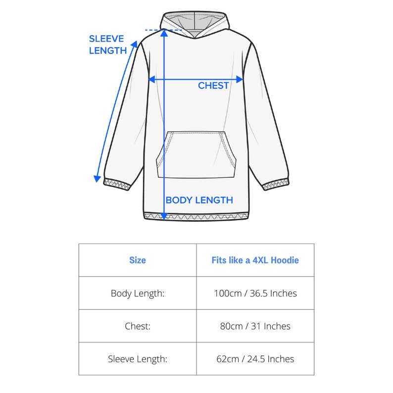 Custom Oversized Sherpa Hoodie Blanket Hoodie Blanket#10