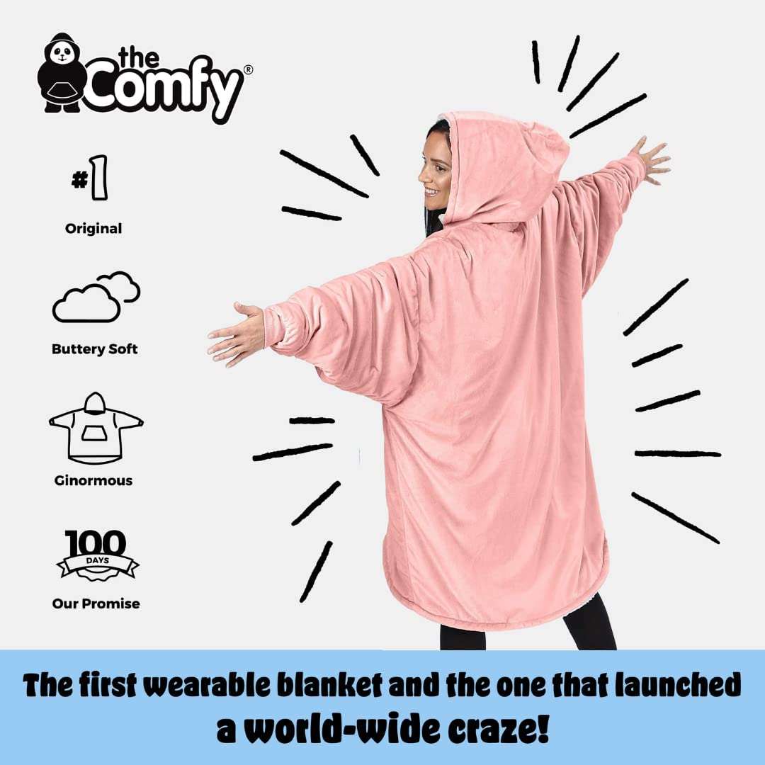 THE COMFY Original | Oversized Microfiber Wearable Blanket, One Size Fits  All