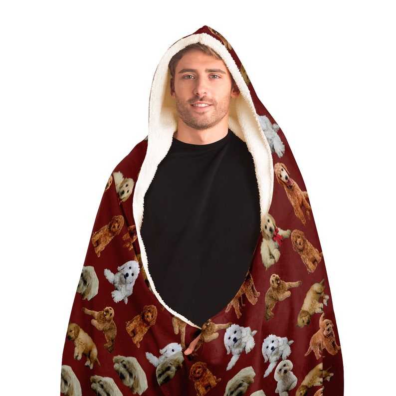 Goldendoodle Blanket Hoodie Goldendoodle Gifts Hooded Blanket for Adults and Youth#10