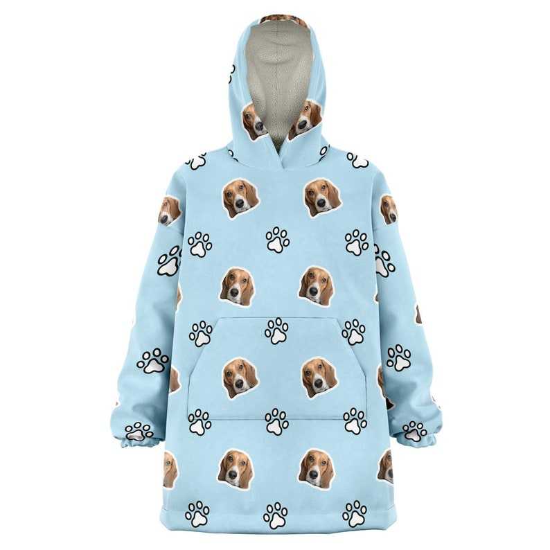 Custom Oversized Sherpa Hoodie Blanket Hoodie Blanket#8