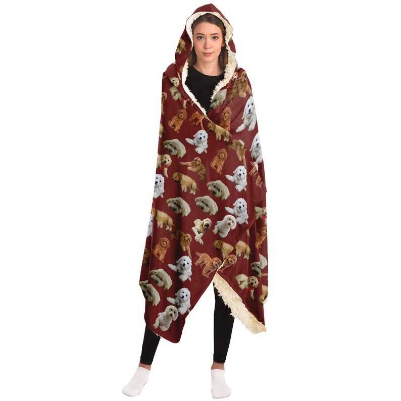 Goldendoodle Blanket Hoodie Goldendoodle Gifts Hooded Blanket for Adults and Youth#6