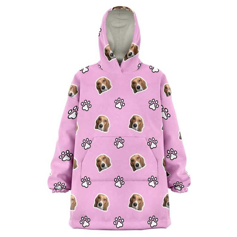 Custom Oversized Sherpa Hoodie Blanket Hoodie Blanket#5