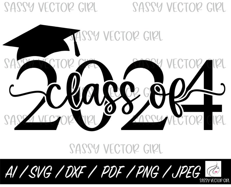 2024 Grad Cap Svg, 2024 Graduation Cap svg - Class of 2024 SVG ...