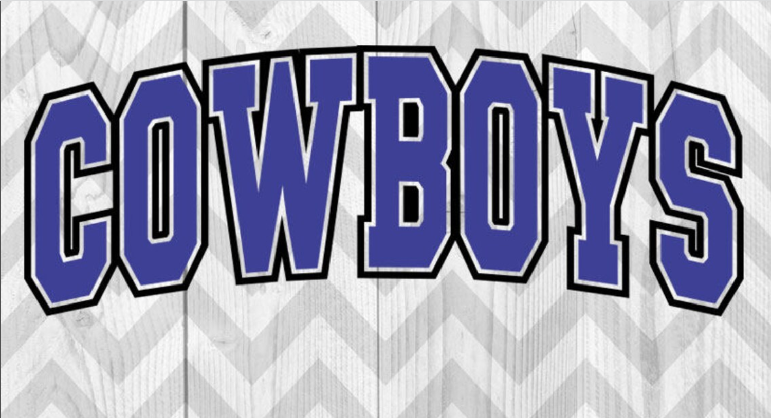 Cowboys Arched SVG Files#1