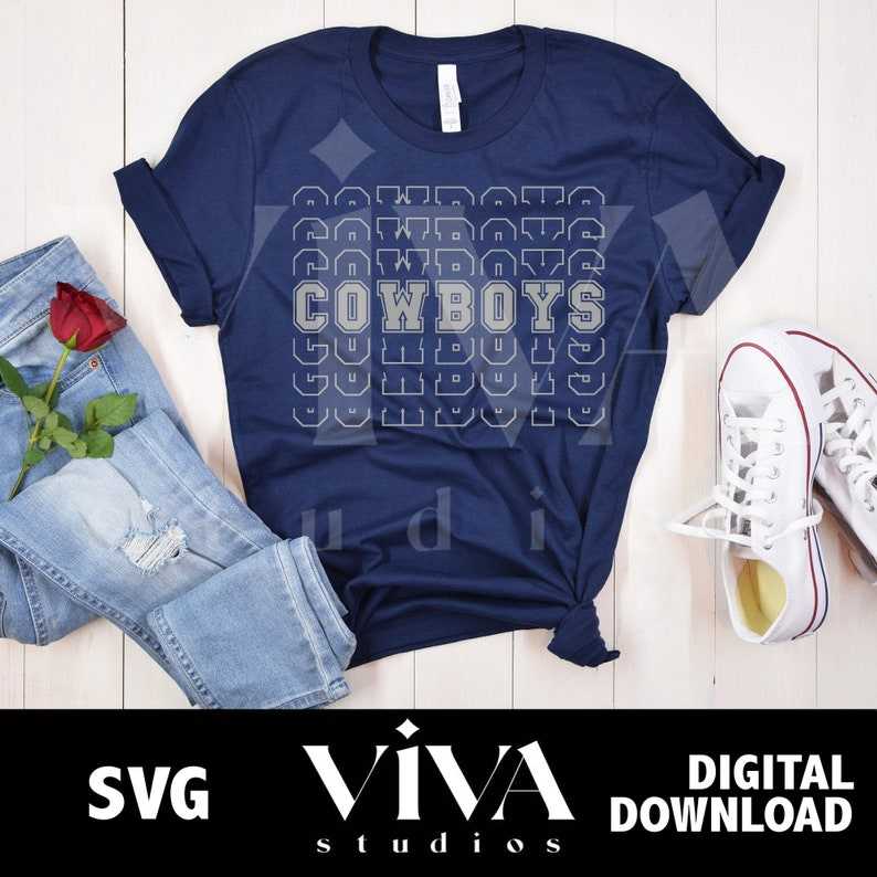 Cowboys Echo SVG Game Day SVG#1