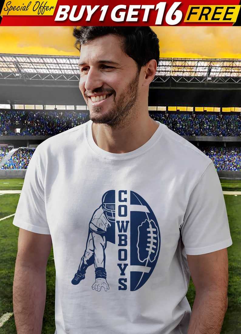 Cowboys Half Player Svg Cowboys Team Svg Shirt Design#1