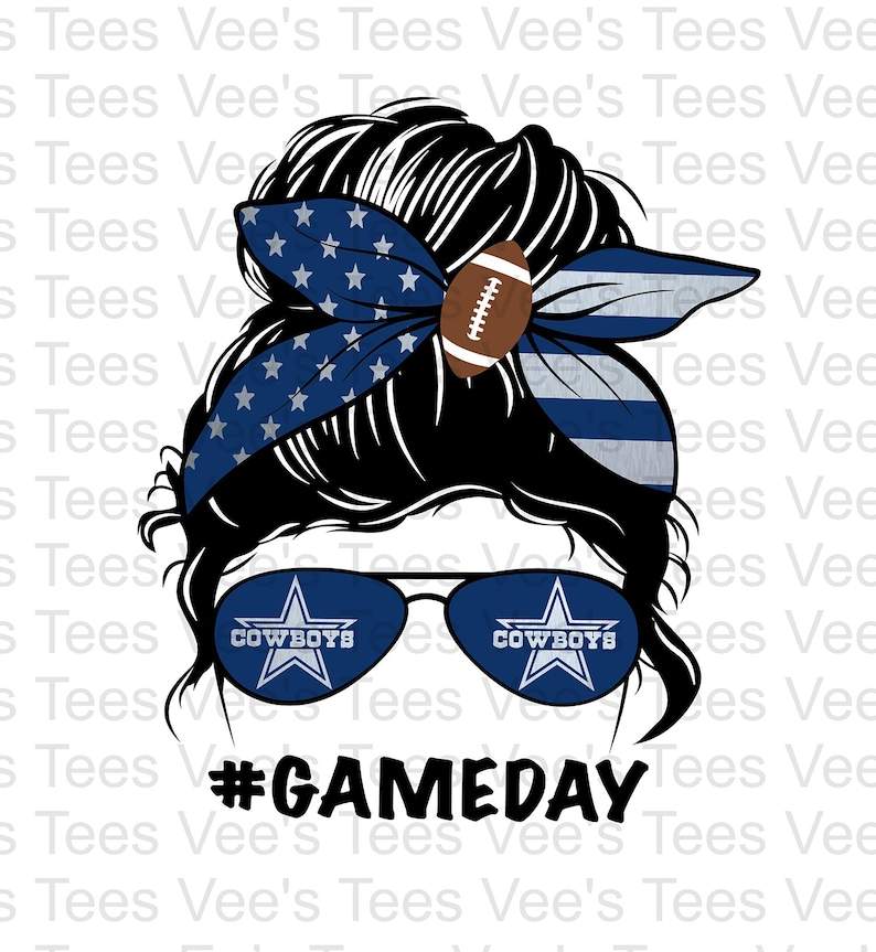 Girl Dallas Cowboys Svg Cowboys Game Day PNG#1