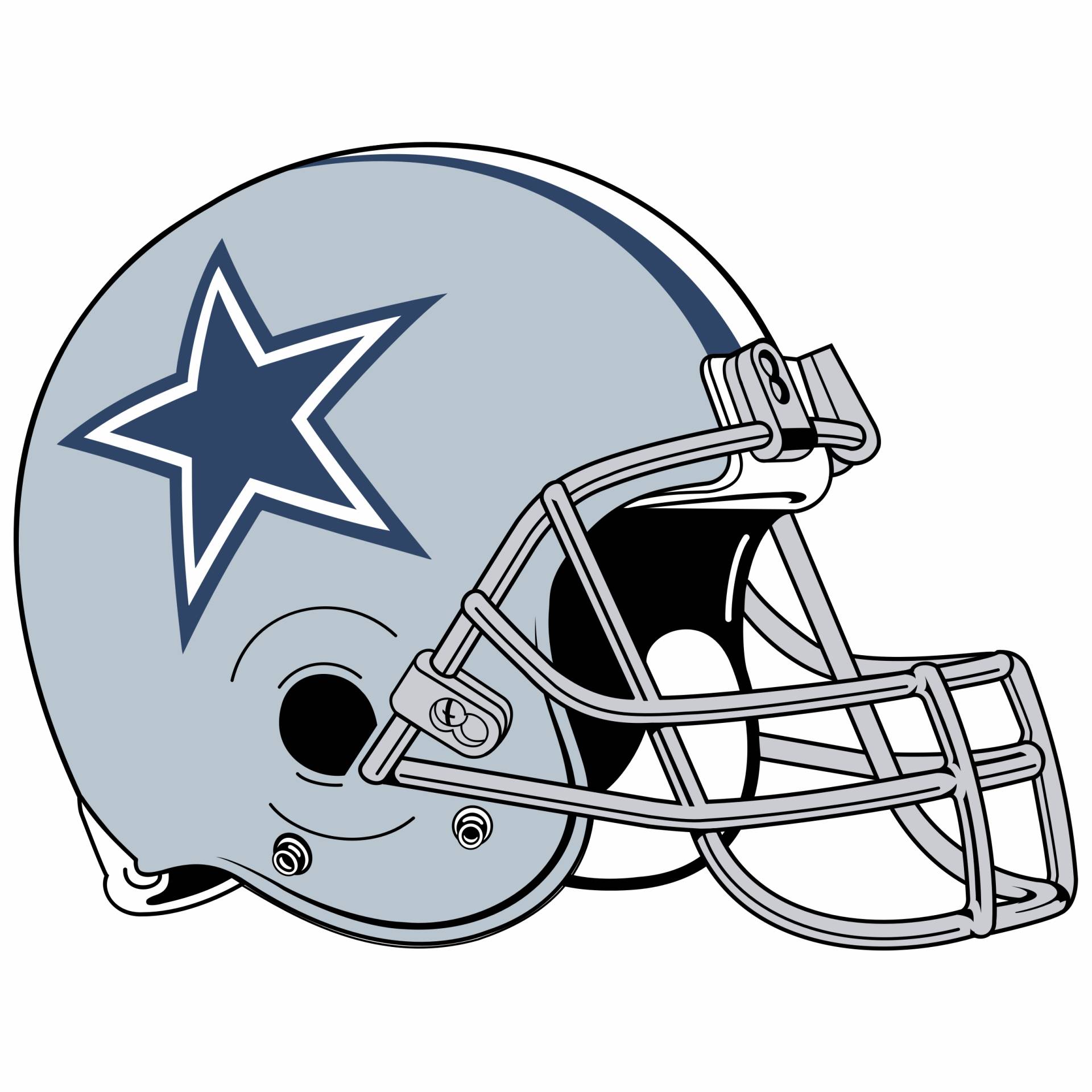 Cowboys Helmet Dallas Football Svg#1