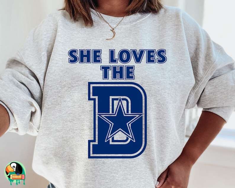 She Loves The D SVG Dallas Cowboys Svg#1