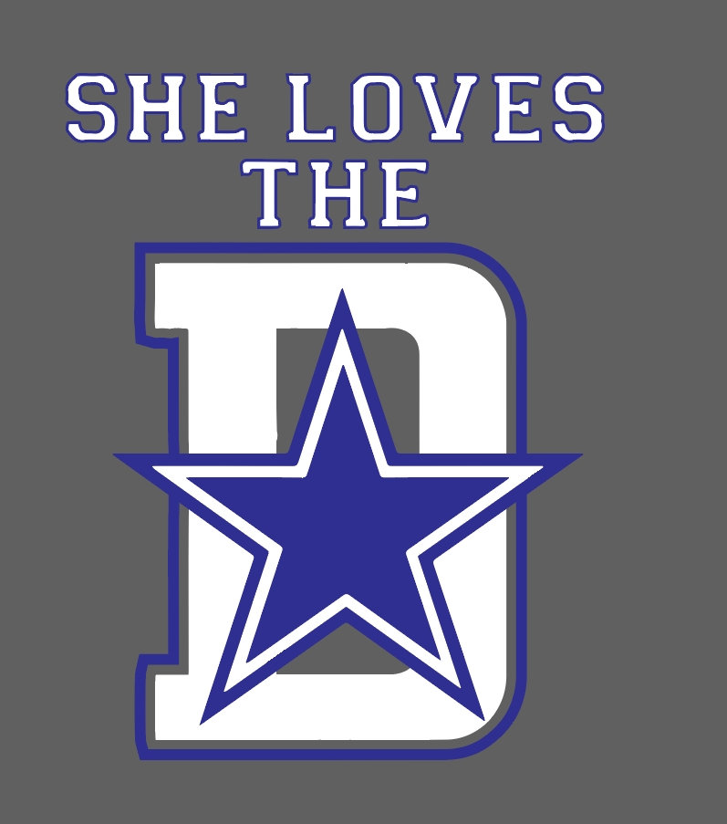 She Loves The D SVG | dallascowboyssvg.com