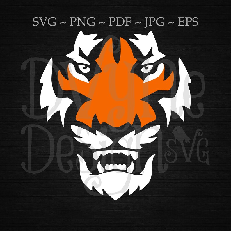 Tiger Face Svg High Quality Perfect For Your Design Tigersvg Com