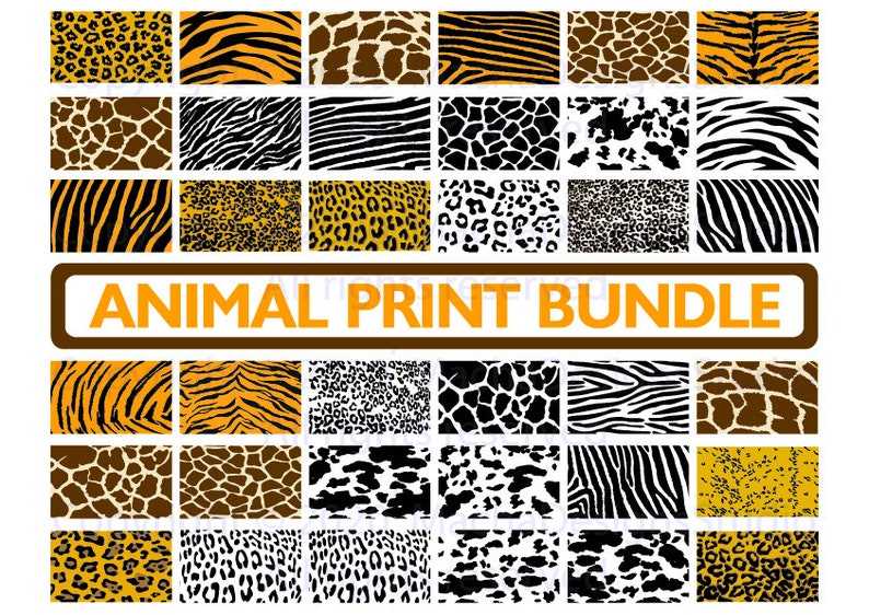 Animal Print SVG SVG Files Clipart Laser Thousands of Designs SVG PNG Embroidery file#1